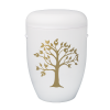 Naturstoff Urne – Friedensbaum weiß