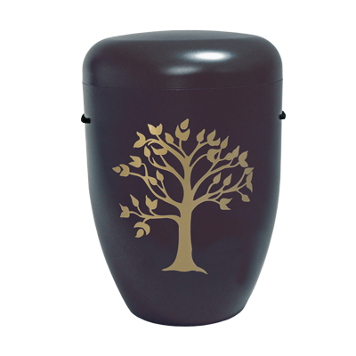 Naturstoff Urne – Friedensbaum schwarz