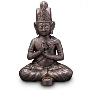 Buddha-urne-silber
