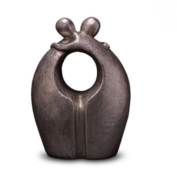 Urne-verbundenheit-silber-keramik