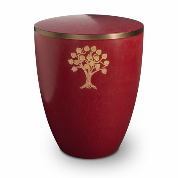 Gravur-Urne-–-Lebensbaum-purpurrot-mit-dekorring-gold-9mm