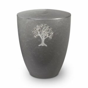 Gravur Urne – Lebensbaum – Silber -swarovskiherzen-mit-dekorring-silber-3mm