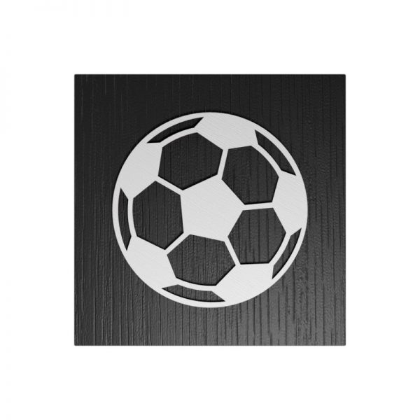 Fußball-Urne Frankfurt rot/schwarz WvD