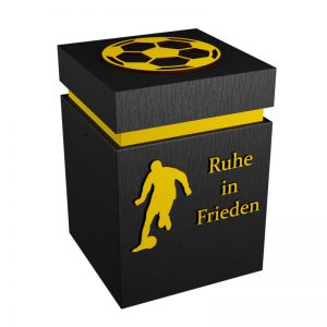Fußball-Urne Dortmund gelb/schwarz RiF