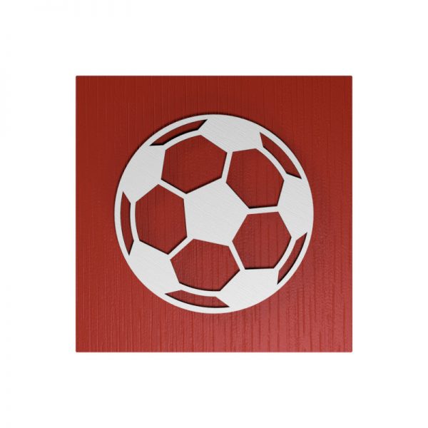Fußball-Urne München rot/blau WvD