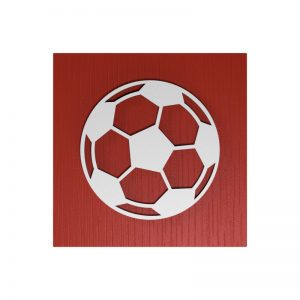 Fußball-Urne München rot/blau RiF