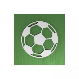 Fußball-Urne Mönchengladbach hellgrün/schwarz RiF