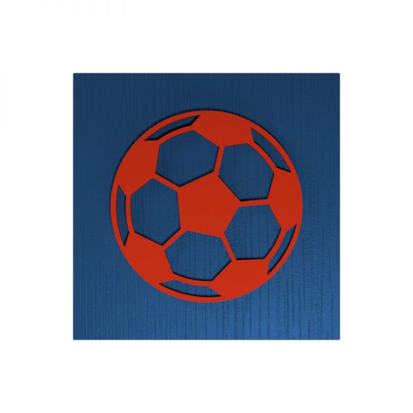 Fußball-Urne Paderborn blau/schwarz/weiß/rot WvD