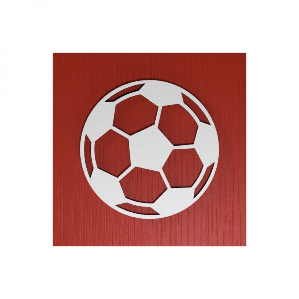 Fußball-Urne Nürnberg rot/weiß RiF